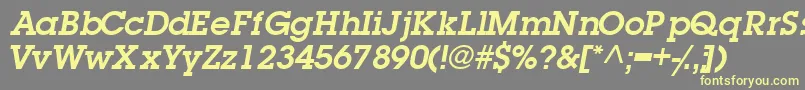 TorrentgraphicsskSemibold Font – Yellow Fonts on Gray Background