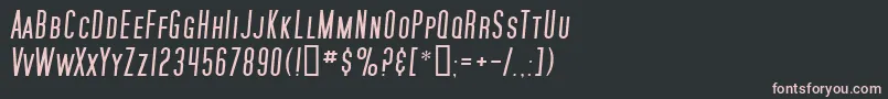 SfMoviePosterItalic Font – Pink Fonts on Black Background