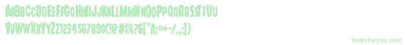 Шрифт Youngfrankcond – зелёные шрифты