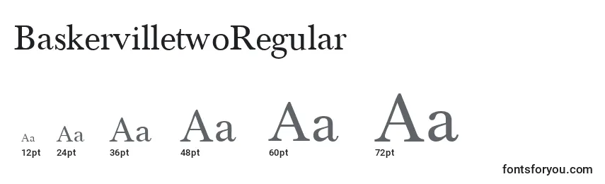 Размеры шрифта BaskervilletwoRegular