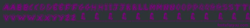 YakShamash Font – Purple Fonts on Black Background