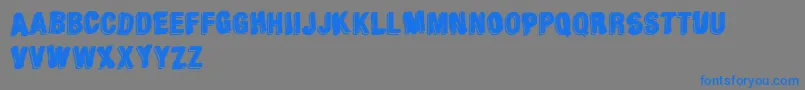 AgainstModernFootball Font – Blue Fonts on Gray Background