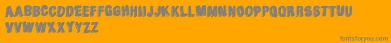 AgainstModernFootball Font – Gray Fonts on Orange Background