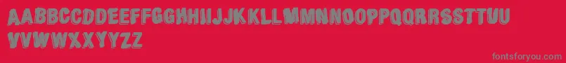 AgainstModernFootball Font – Gray Fonts on Red Background