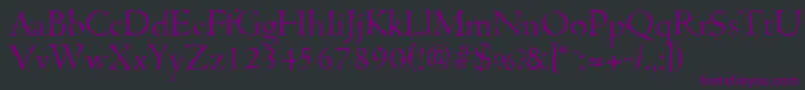 CambridgerandomLightRegular Font – Purple Fonts on Black Background
