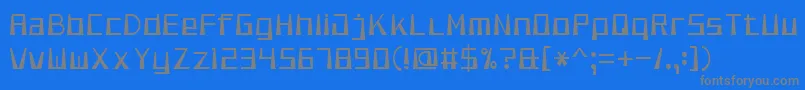 Шрифт SmoothPixel7 – серые шрифты на синем фоне