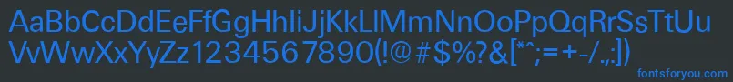 UltimateserialRegular Font – Blue Fonts on Black Background