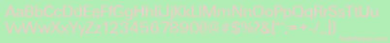 フォントUltimateserialRegular – 緑の背景にピンクのフォント