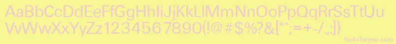 UltimateserialRegular Font – Pink Fonts on Yellow Background