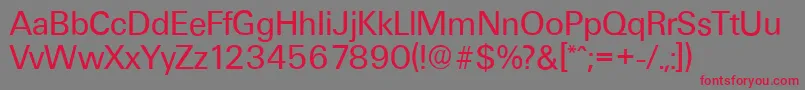 フォントUltimateserialRegular – 赤い文字の灰色の背景