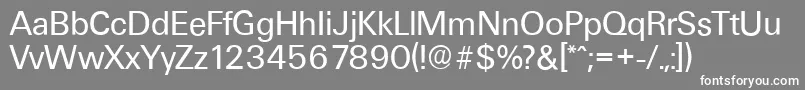 UltimateserialRegular Font – White Fonts on Gray Background