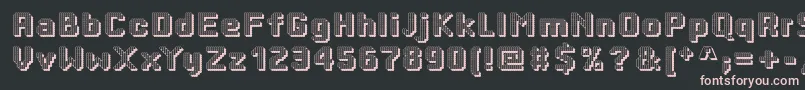 Dottyshadow Font – Pink Fonts on Black Background