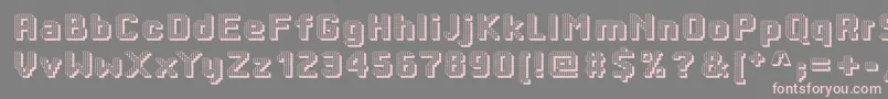 Dottyshadow Font – Pink Fonts on Gray Background
