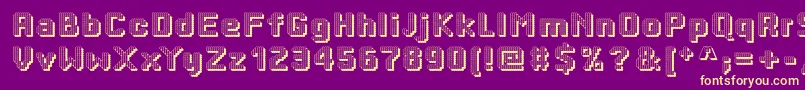Police Dottyshadow – polices jaunes sur fond violet