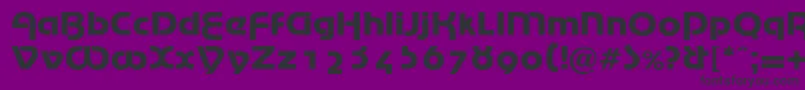 MarinaRegularDb-Schriftart – Schwarze Schriften auf violettem Hintergrund