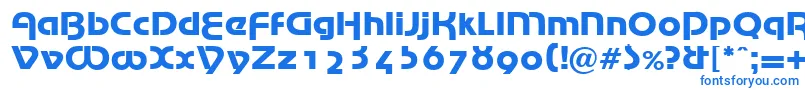 Шрифт MarinaRegularDb – синие шрифты на белом фоне