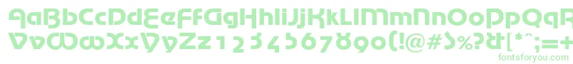 MarinaRegularDb-Schriftart – Grüne Schriften auf weißem Hintergrund