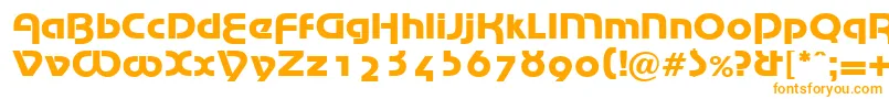 MarinaRegularDb Font – Orange Fonts on White Background