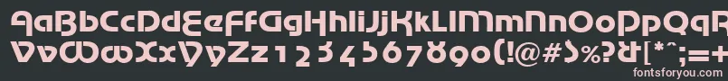 Шрифт MarinaRegularDb – розовые шрифты на чёрном фоне