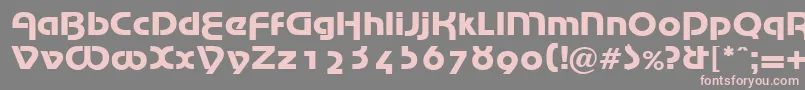Шрифт MarinaRegularDb – розовые шрифты на сером фоне