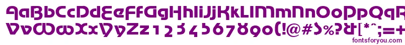 Шрифт MarinaRegularDb – фиолетовые шрифты на белом фоне