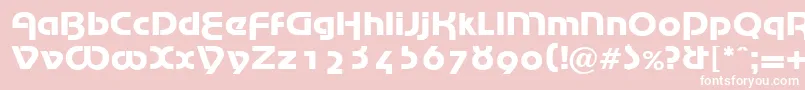 MarinaRegularDb Font – White Fonts on Pink Background
