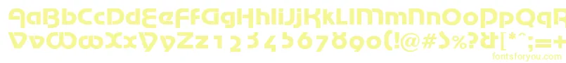 MarinaRegularDb-Schriftart – Gelbe Schriften