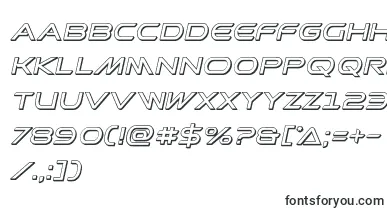 Promethean3Dital font – Fonts By Shape
