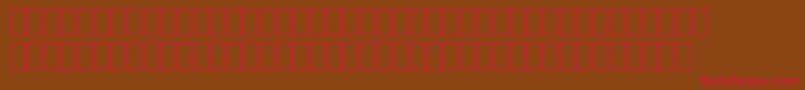 SafariSampler Font – Red Fonts on Brown Background