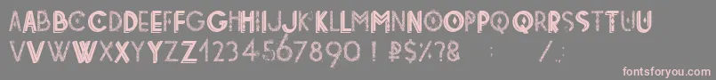 Tetradecorative Font – Pink Fonts on Gray Background