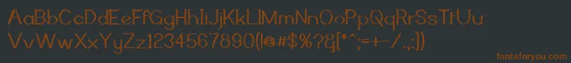 MutantBambooIi Font – Brown Fonts on Black Background