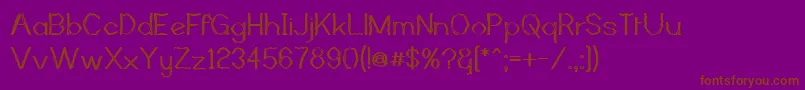 MutantBambooIi Font – Brown Fonts on Purple Background