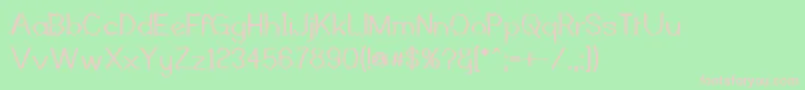 MutantBambooIi Font – Pink Fonts on Green Background