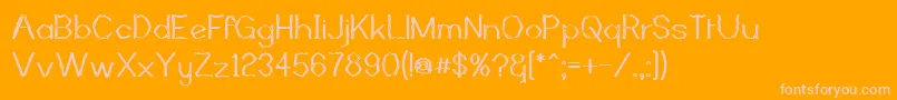 MutantBambooIi Font – Pink Fonts on Orange Background