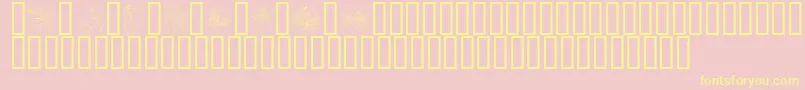 Ww1B Font – Yellow Fonts on Pink Background