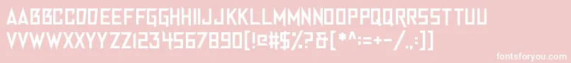AngerManagement Font – White Fonts on Pink Background