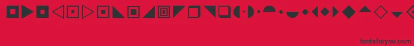 Police LucidaStarsRegular – polices noires sur fond rouge