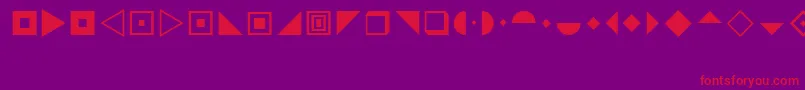 Police LucidaStarsRegular – polices rouges sur fond violet