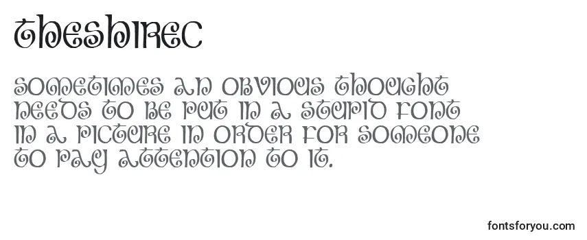 Theshirec Font