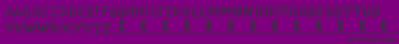 Snowmania Font – Black Fonts on Purple Background