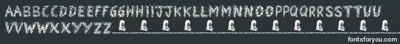 Snowmania Font – White Fonts on Black Background