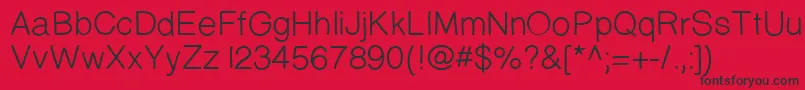 Prinsesstartamediumdemo Font – Black Fonts on Red Background