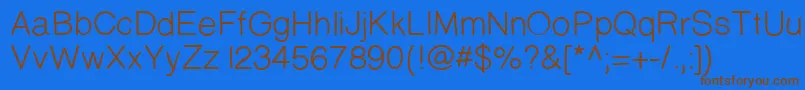 Prinsesstartamediumdemo Font – Brown Fonts on Blue Background
