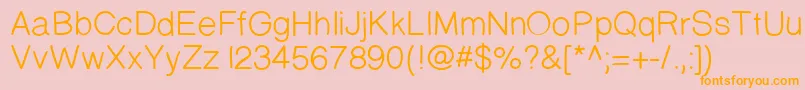 Police Prinsesstartamediumdemo – polices orange sur fond rose