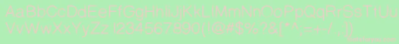 Prinsesstartamediumdemo Font – Pink Fonts on Green Background
