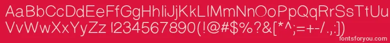 Prinsesstartamediumdemo Font – Pink Fonts on Red Background
