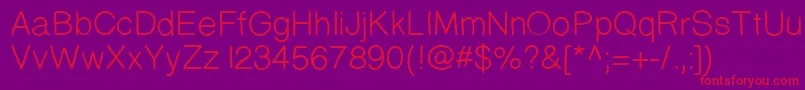 Prinsesstartamediumdemo Font – Red Fonts on Purple Background