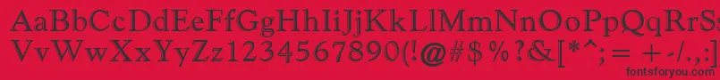 FilcoHandfooled Font – Black Fonts on Red Background