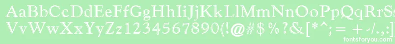 FilcoHandfooled Font – White Fonts on Green Background