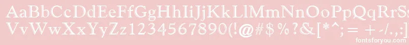 FilcoHandfooled Font – White Fonts on Pink Background